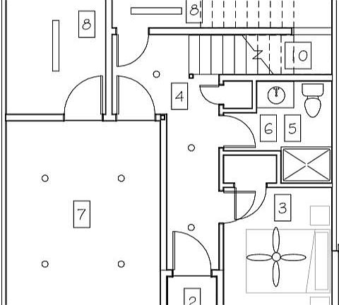 Ground floor: 1 bedroom, 1 garage spot, full bath