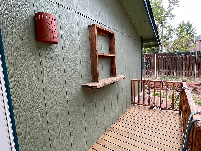 Back deck.