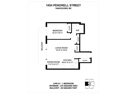 Floor plan 1 Bedroom