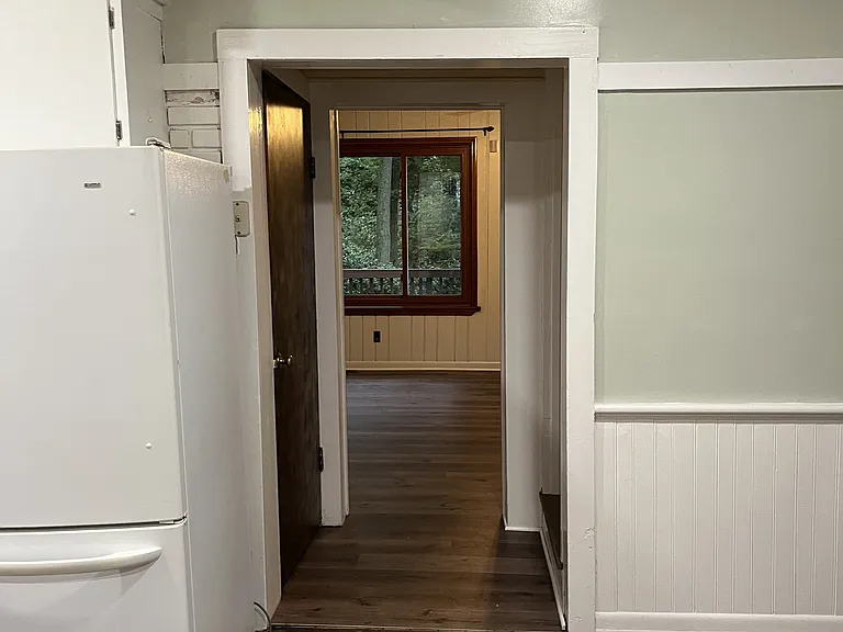 View from kitchen looking into living room.