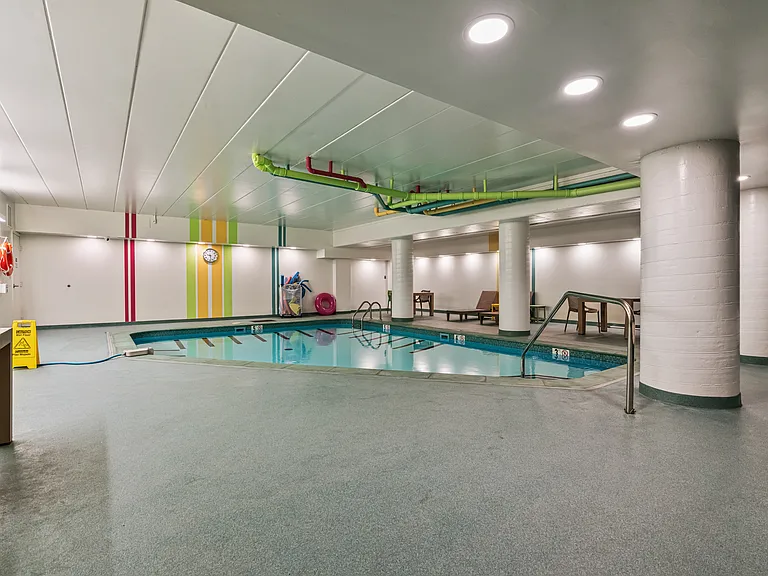 Indoor swimming pool for the use of all of the residents