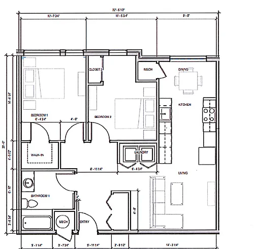 Floor plan Strategic Two By One