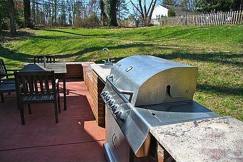 outdoor grill area