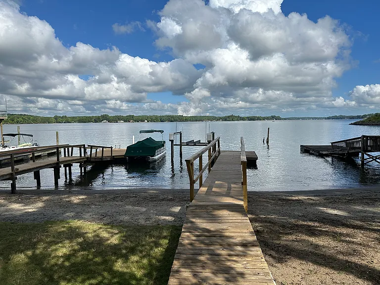 At dock and beach