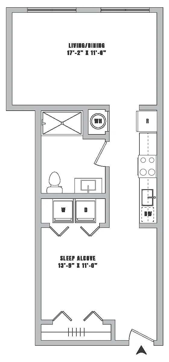Floor plan Studio-S10