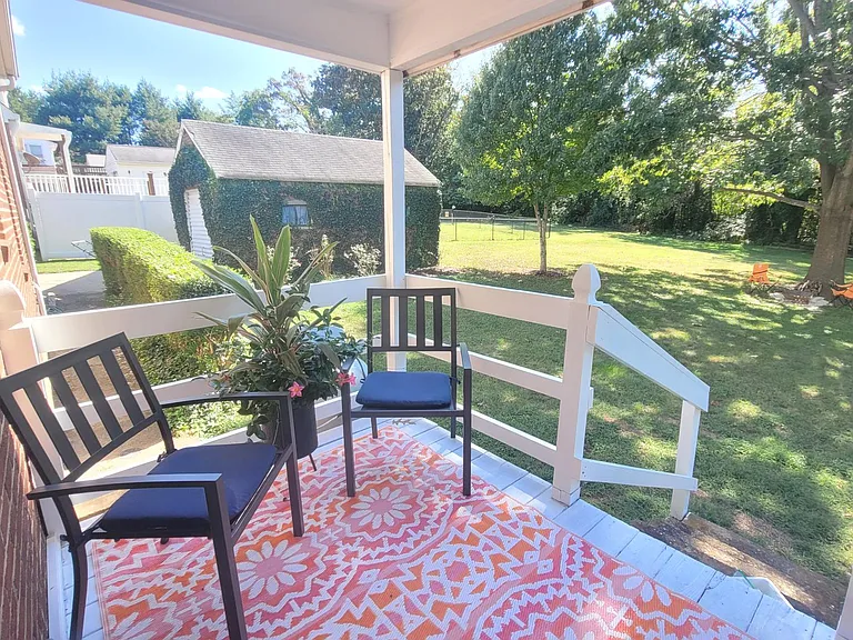 Rear porch