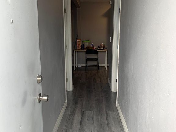 The view upon opening the front door.