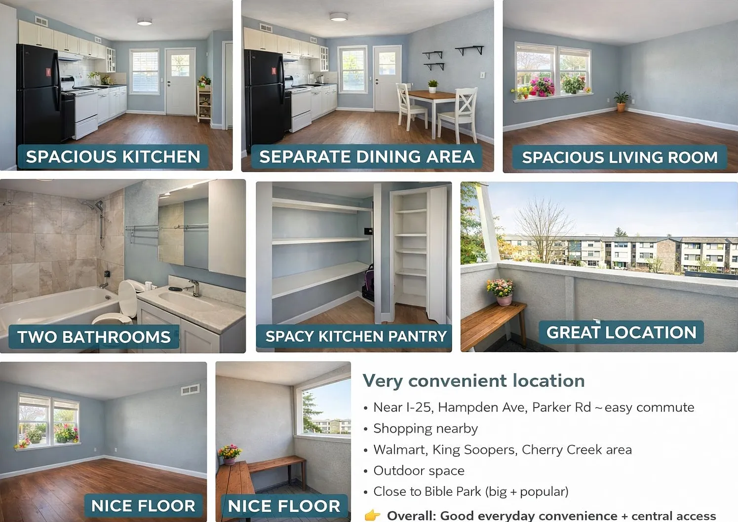 Convenient Denver 2-Bed Condo Near Walmart, Cherry Creek & I-25 — Photo 2