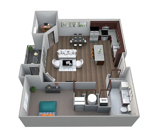 Floor plan Knolls with Den