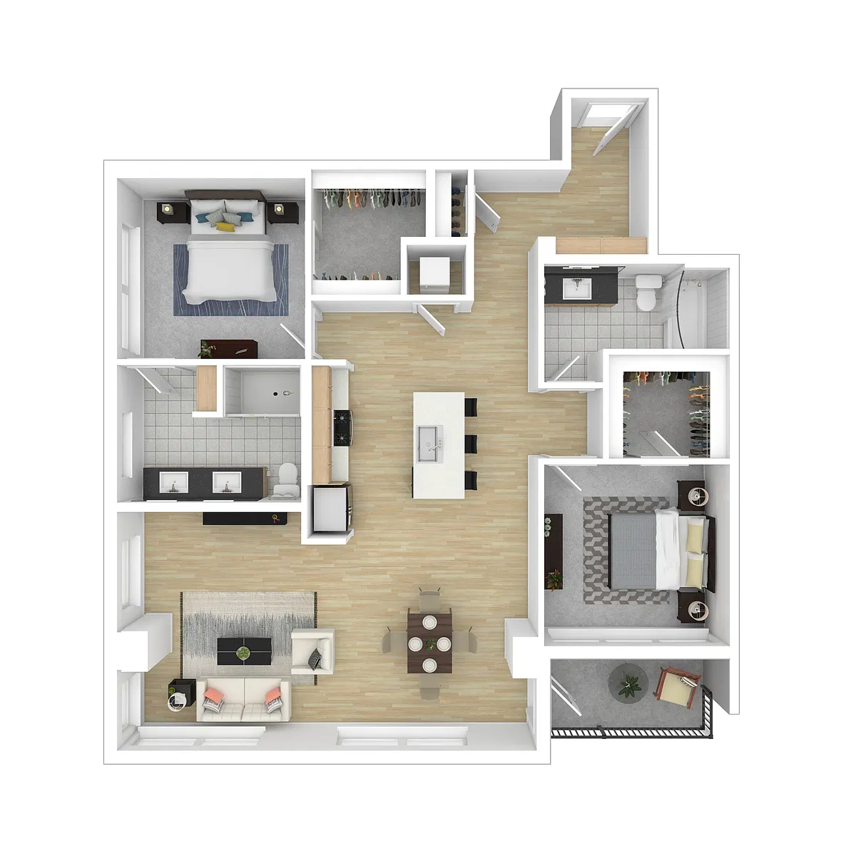 Floor plan 2x2_UnitB
