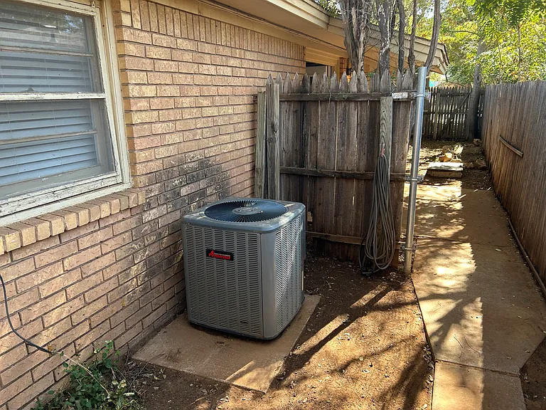 New central air conditioner.