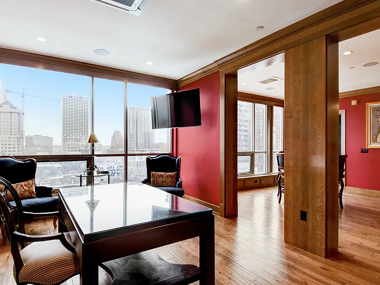 Bright and sunny furnished penthouse with luxury finishes, gorgeous bar, and more. Bright and sunny furnished penthouse with luxury finishes, gorgeous bar, and more.
