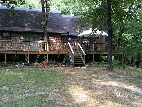 Back of house, huge deck