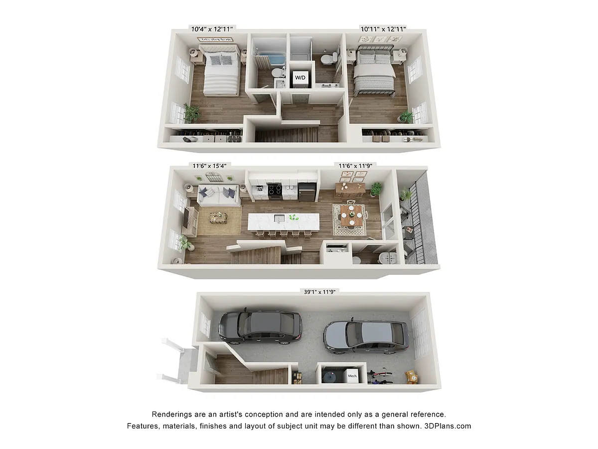 Floor plan Woodbury Townhome