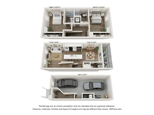 Floor plan Woodbury Townhome