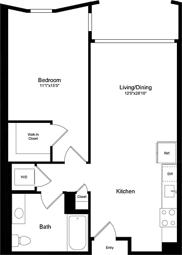 Floor plan 1A.2 - Curved