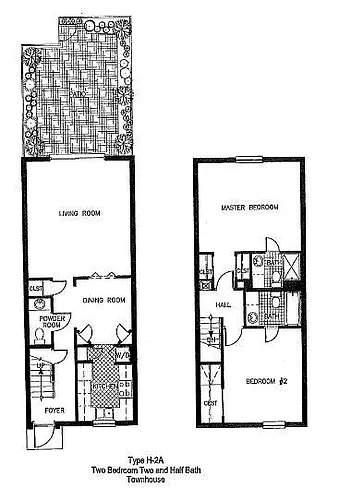 Floor plan 3 Bedroom Townhomes