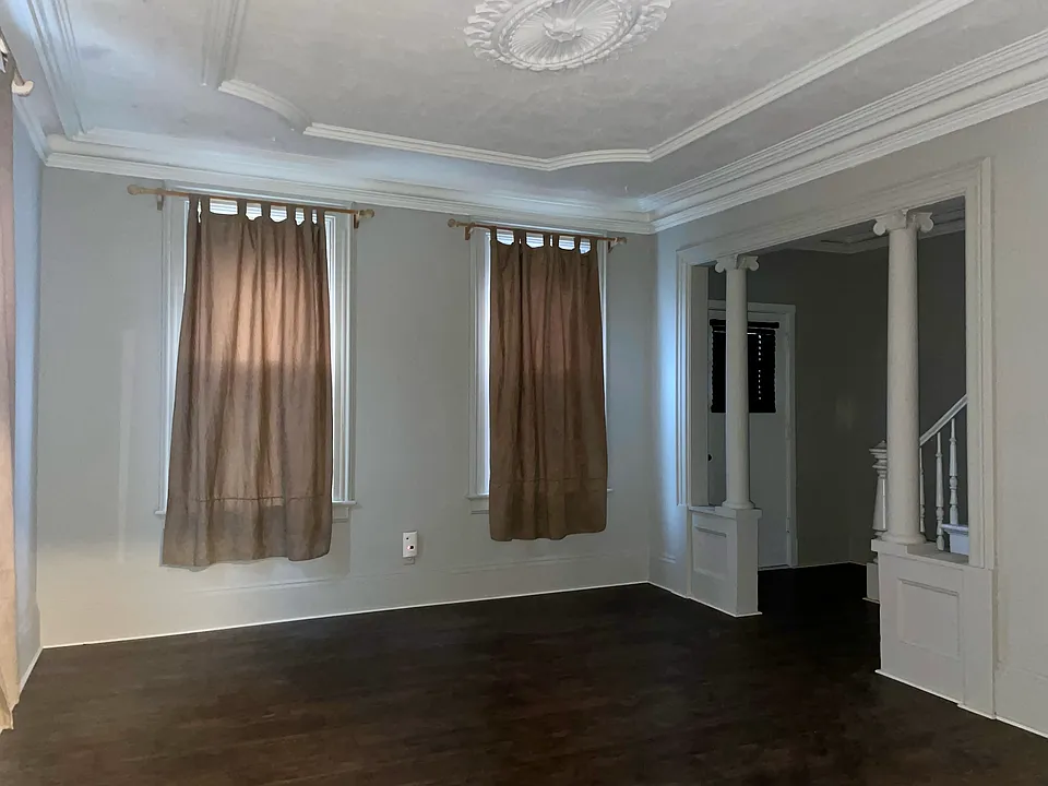 Living room area by the front door entrance.