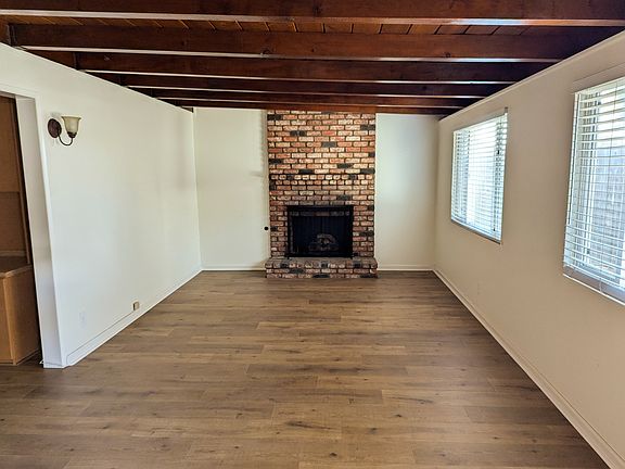 Family room with gas log fireplace