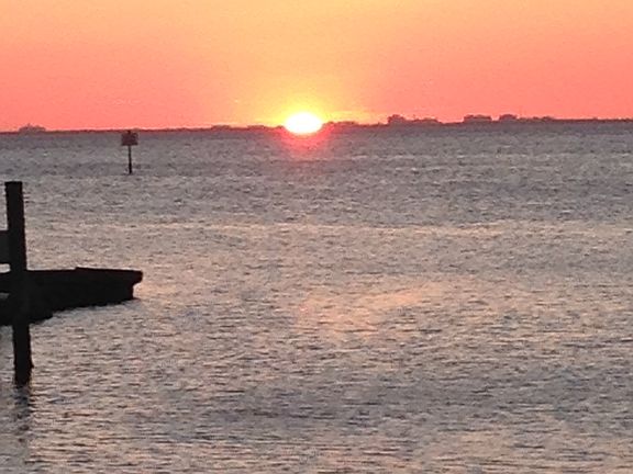 Recent sunset view from dock
