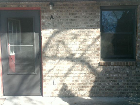 back entrance and patio