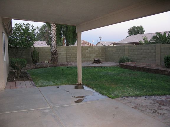 Backyard with Fire Pit