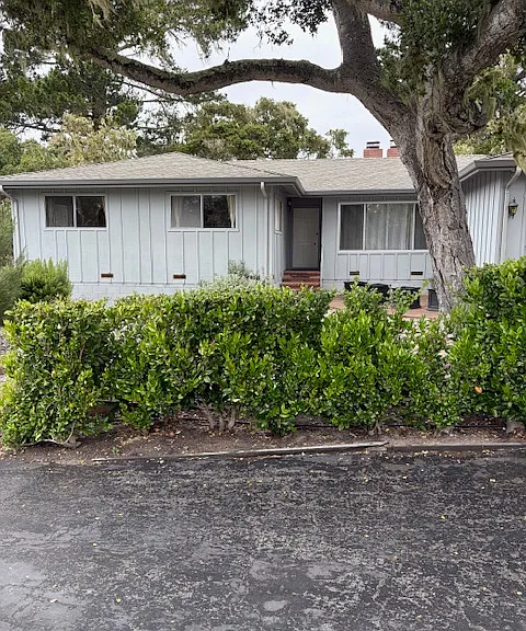 Front view 1059 Mission Road, Pebble Beach.