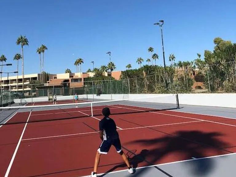 Less than a stone throw away from our villa (about 50 yards) to Tennis Academy onsite with 4 tennis courts and a Tennis Pro Shop at world famous Seth Korey Tennis Academy Scottsdale.