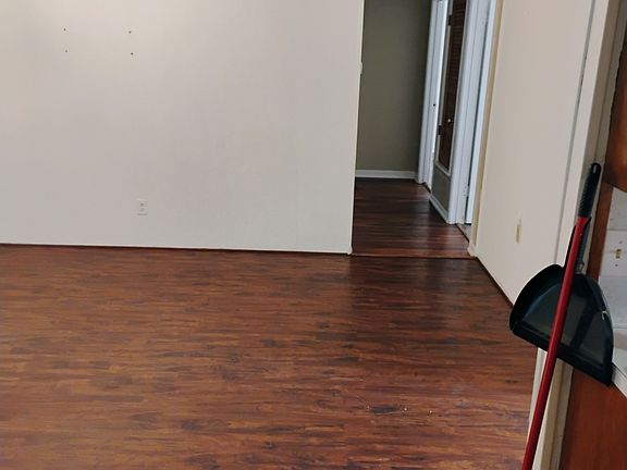 From kitchen look living room and hallway