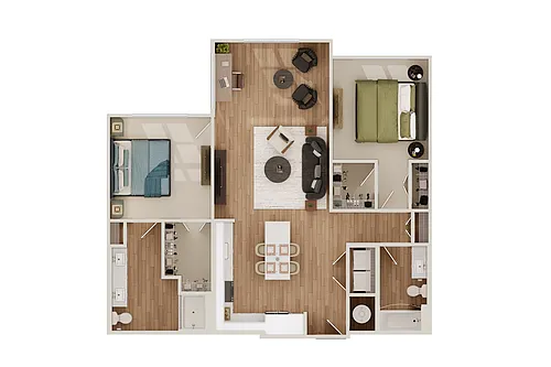 Floor plan 2A-B