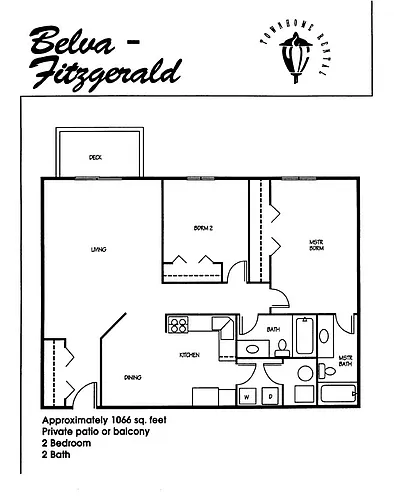 Floor plan Belva-Fitzgerald Condo