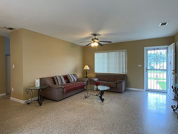 Living rm w/ terrazzo floor