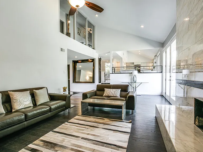 Family room, fire place, bar, walk out to wrap around updated yard