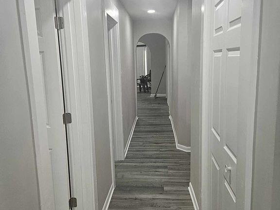 View down the hall