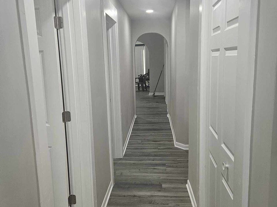 View down the hall