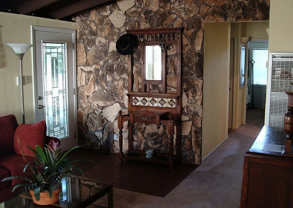 Looking at the front door