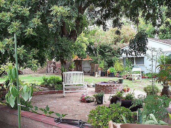 Backyard patio