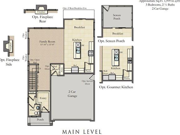 Main level plan