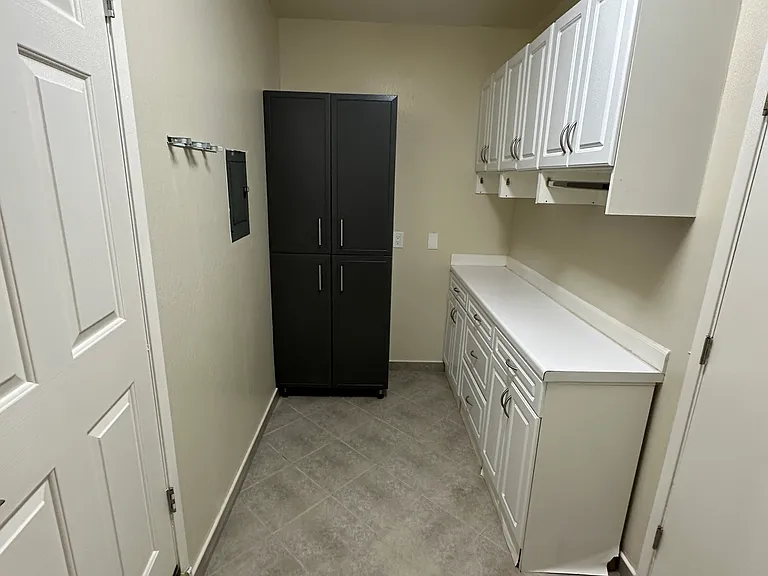 Laundry room and storage area
