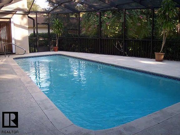pool with birdcage