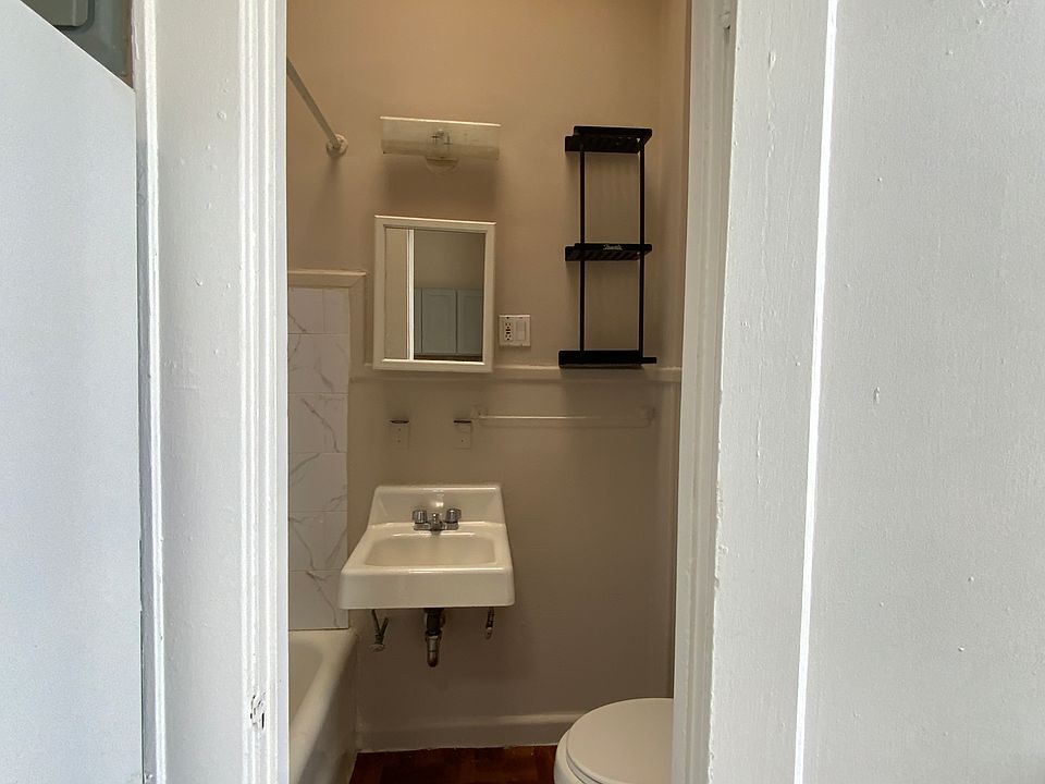 Bathroom view from kitchen
