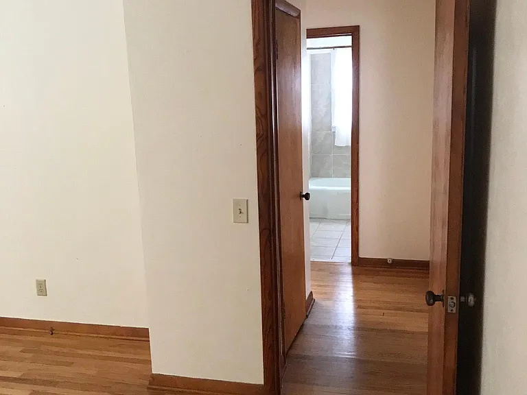 View from bedroom 1 and bathroom entry