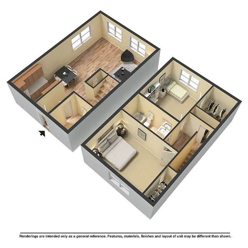 Floor plan 2X15
