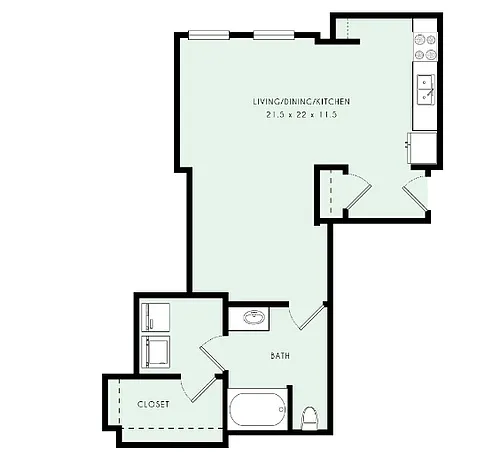 Floor plan L05 0x1 675sqft