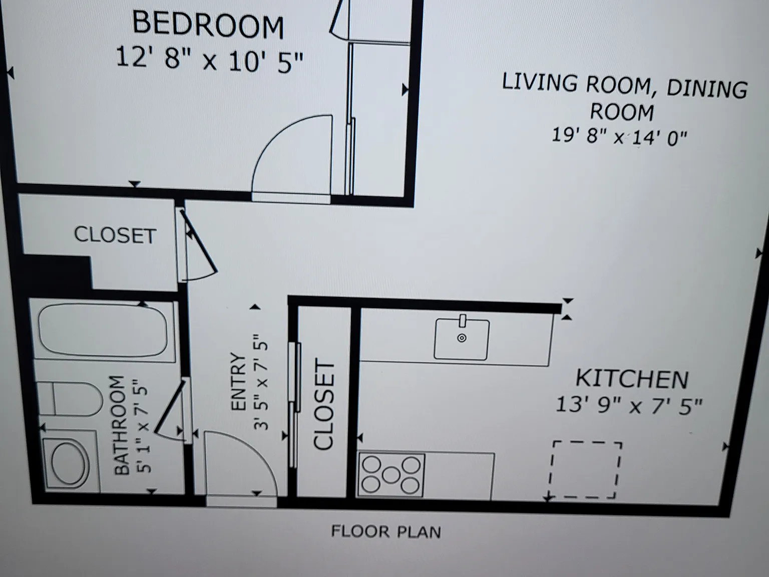 1 bed, 570 sqft, $1,650 — Photo 1