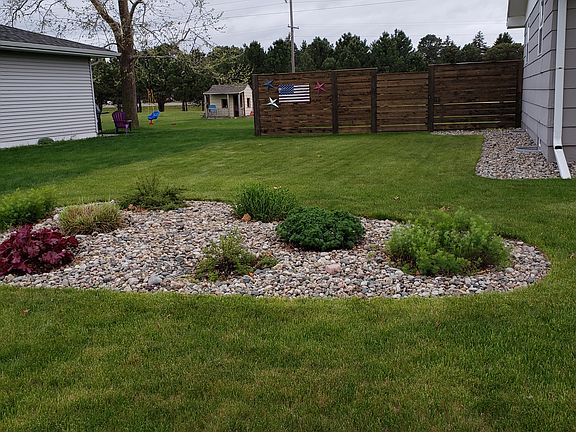 Flower bed in the front yard
