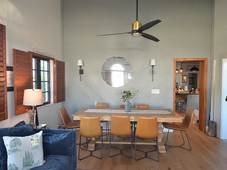 A place to gather family and friends around the table ! Seats 8-10.