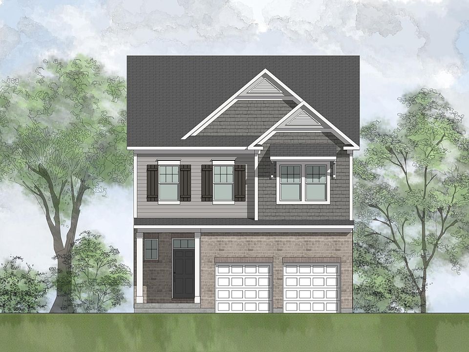 Brick, shakes and siding house