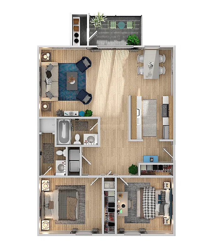 Floor plan 2X2
