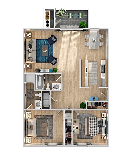 Floor plan 2X2